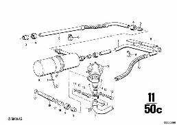 EMISSION CONTROL diagram for BMW 2500-3.3Li 3.0Si