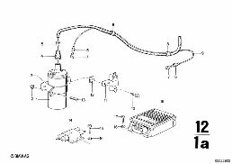 DISTRIBUTOR diagram for BMW 2500-3.3Li 3.3Li