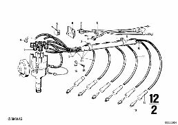 DISTRIBUTOR diagram for BMW 2500-3.3Li 3.3Li