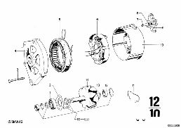 ALTERNATOR, INDIVIDUAL PARTS diagram for BMW 2500-3.3Li 3.3L