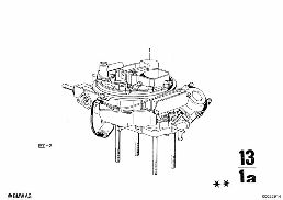 CARBURETOR diagram for BMW 2500-3.3Li 2800