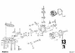 CARBURETOR CAP/PISTON/FLOAT diagram for BMW 2500-3.3Li 3.3L