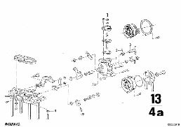 CARBURETOR CAP/PISTON/FLOAT diagram for BMW 2500-3.3Li 3.3L