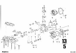 CARBURETOR CAP/PISTON/FLOAT diagram for BMW 2500-3.3Li 3.3L