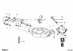 CARBURETOR CAP/PISTON/FLOAT diagram for BMW 2500-3.3Li 3.3L