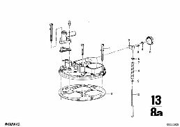 CARBURETOR CAP/PISTON/FLOAT diagram for BMW 2500-3.3Li 3.3L