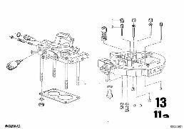 CARBURETOR, JETS AND PUMPS diagram for BMW 2500-3.3Li 3.3L