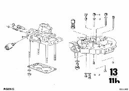 CARBURETOR, JETS AND PUMPS diagram for BMW 2500-3.3Li 3.3L
