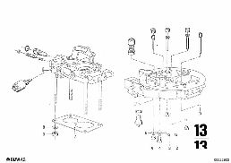 CARBURETOR, JETS AND PUMPS diagram for BMW 2500-3.3Li 3.3L