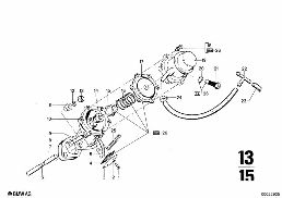 FUEL PUMP diagram for BMW 2500-3.3Li 3.3L
