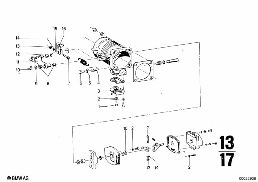 THROTTLE HOUSING ASSY diagram for BMW 2500-3.3Li 3.3Li