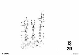 FUEL INJECTION SYSTEM/INJECTION VALVE diagram for BMW 2500-3.3Li 3.3Li