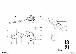 VALVES/PIPES OF FUEL INJECTION SYSTEM diagram for BMW 2500-3.3Li 3.0Si