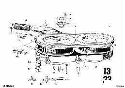 AIR CLEANER diagram for BMW 2500-3.3Li 3.3L