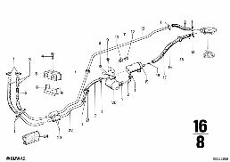FUEL TANK diagram for BMW 2500-3.3Li 3.3Li