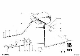 FUEL TANK diagram for BMW 2500-3.3Li 3.3Li