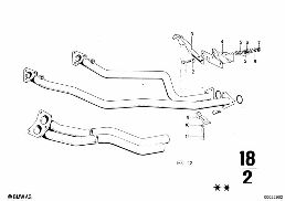 EXHAUST SYSTEM diagram for BMW 2500-3.3Li 2800