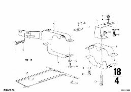 EXHAUST SYSTEM diagram for BMW 2500-3.3Li 3.0Si