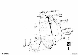 CLUTCH HOUSING diagram for BMW 2500-3.3Li 3.3L