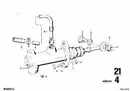 INPUT CYLINDER diagram for BMW 2500-3.3Li 3.3L