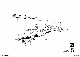 INPUT CYLINDER diagram for BMW 2500-3.3Li 3.3L