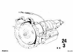 AUTOMATIC TRANSMISSION diagram for BMW 2500-3.3Li 3.3Li