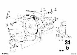 ZF 3HP22 MOUNTING PARTS CONTROL UNIT diagram for BMW 2500-3.3Li 3.3Li