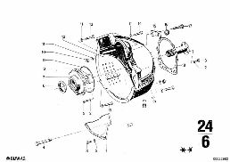 COMPONENTS ZF 3HP20 diagram for BMW 2500-3.3Li 2800
