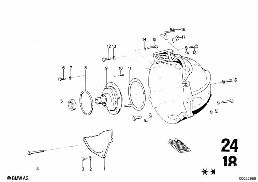 BW 65 HOUSING+ATTACH.PARTS diagram for BMW 2500-3.3Li 3.3L