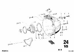 BW 65 HOUSING+ATTACH.PARTS diagram for BMW 2500-3.3Li 3.3L