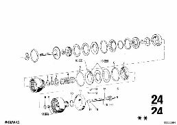 BW 65 REAR CLUTCH diagram for BMW 2500-3.3Li 3.3L