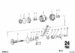 BW 65 PLANET WHEEL SET/OUTPUT diagram for BMW 2500-3.3Li 3.3L
