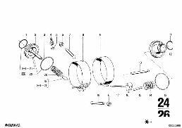 BW 65 BRAKE BANDS diagram for BMW 2500-3.3Li 3.3L
