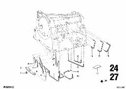 BW 65 PRESSURE AND SUCTION PIPES diagram for BMW 2500-3.3Li 3.3L