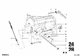 BW 65 GEAR SHIFT/PARKING LOCK diagram for BMW 2500-3.3Li 3.3L