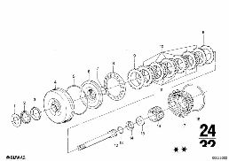 ZF 3HP22 DRIVE CLUTCH A diagram for BMW 2500-3.3Li 3.3Li