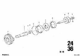 ZF 3HP22 PLANET WHEEL SET diagram for BMW 2500-3.3Li 3.3Li