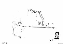 ZF 3HP22 GEAR SHIFT/PARKING LOCK diagram for BMW 2500-3.3Li 3.3Li
