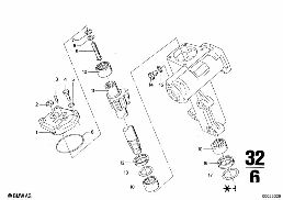 HYDRO STEERING BOX diagram for BMW 2500-3.3Li 3.0Si