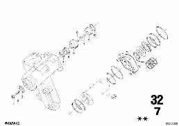 HYDRO STEERING BOX diagram for BMW 2500-3.3Li 3.0Si