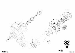 HYDRO STEERING BOX diagram for BMW 2500-3.3Li 3.0Si