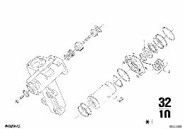 HYDRO STEERING BOX diagram for BMW 2500-3.3Li 3.0Si