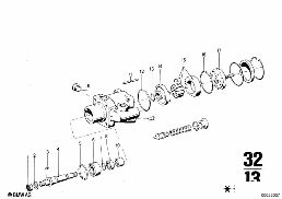 HYDRO STEERING BOX diagram for BMW 2500-3.3Li 3.0Si