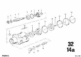HYDRO STEERING BOX diagram for BMW 2500-3.3Li 3.0Si