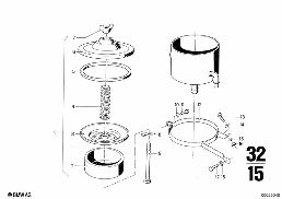 HYDRO STEERING BOX diagram for BMW 2500-3.3Li 3.0Si