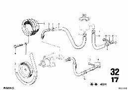 HYDRO STEERING BOX diagram for BMW 2500-3.3Li 3.0Si