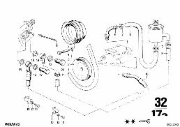 HYDRO STEERING BOX diagram for BMW 2500-3.3Li 3.0Si
