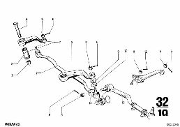 TIE ROD, TRACK-ROD ARM, VAR. STEERING diagram for BMW 2500-3.3Li 3.0Si