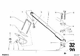 STEERING DAMPER diagram for BMW 2500-3.3Li 3.0Si