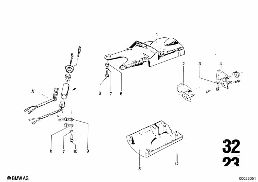 STEERING COLUMN diagram for BMW 2500-3.3Li 3.0Si